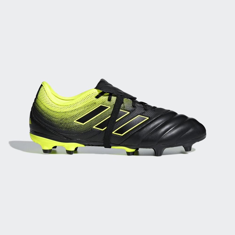 Ghete Fotbal Adidas Copa Gloro 19.2 Firm Ground Barbati Romania - Negrii/Galbeni BB8089